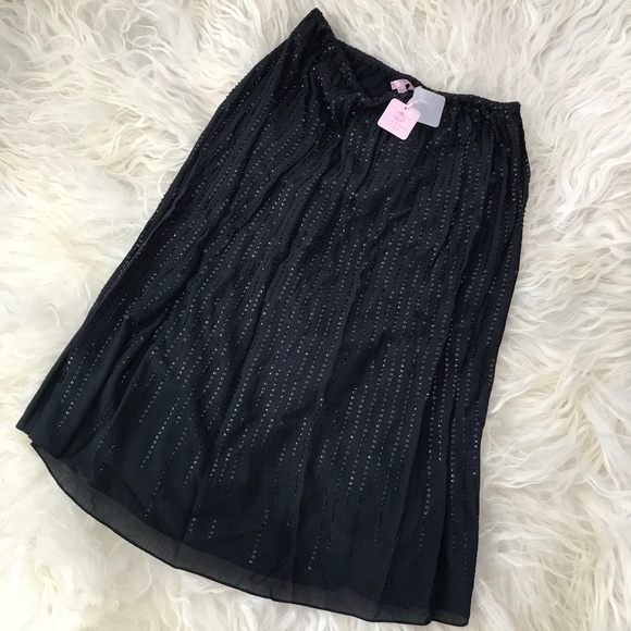 CALYPSO Silk Embellished Skirt